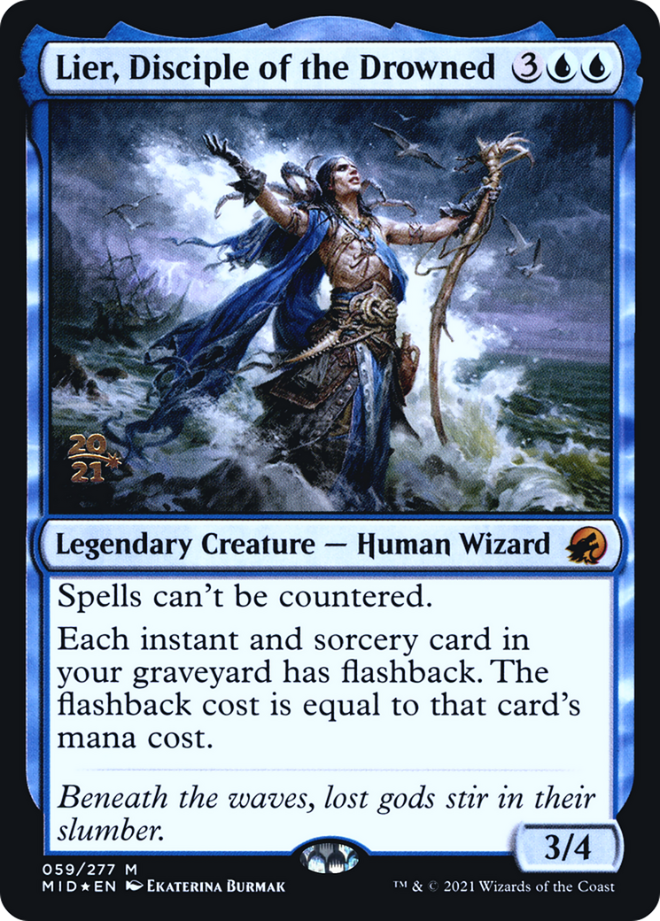 Lier, Disciple of the Drowned (PRE-59S) - Innistrad: Midnight Hunt Promos Foil