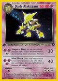 Dark Alakazam 001/82 - Team Rocket 1st Edition Holofoil