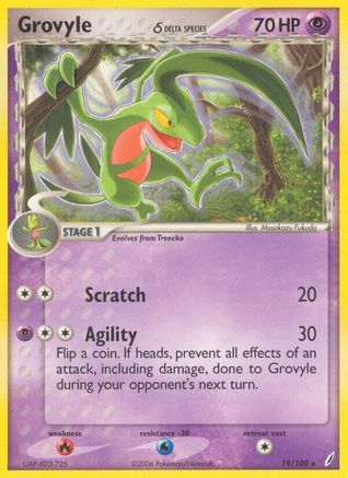Grovyle (Delta Species) 019/100 - Crystal Guardians
