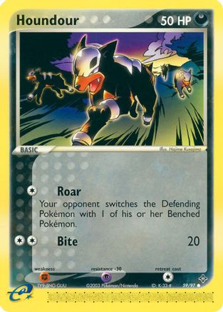 Houndour 059/97 - Dragon Reverse Holofoil