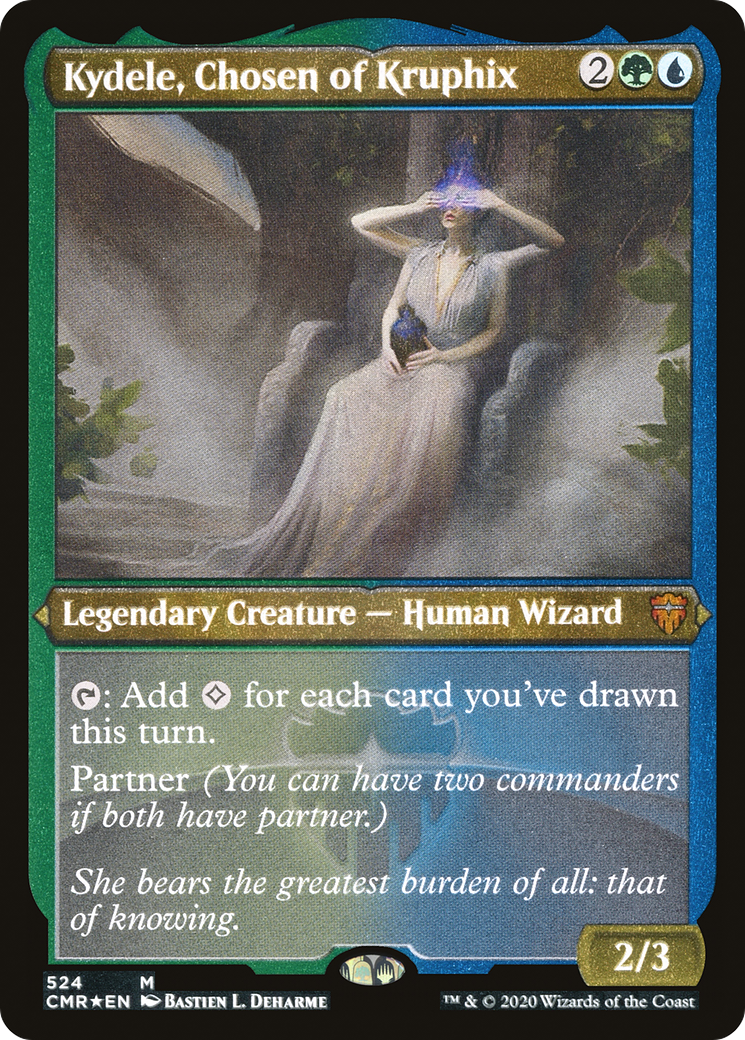 Kydele, Chosen of Kruphix (CMR-524) - Commander Legends Etched Foil