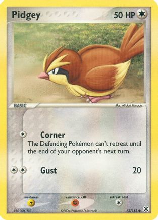 Pidgey 073/112 - FireRed & LeafGreen Reverse Holofoil