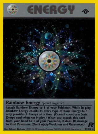 Rainbow Energy 017/82 - Team Rocket 1st Edition Holofoil