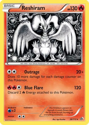 Reshiram 028/113 - Legendary Treasures Holofoil
