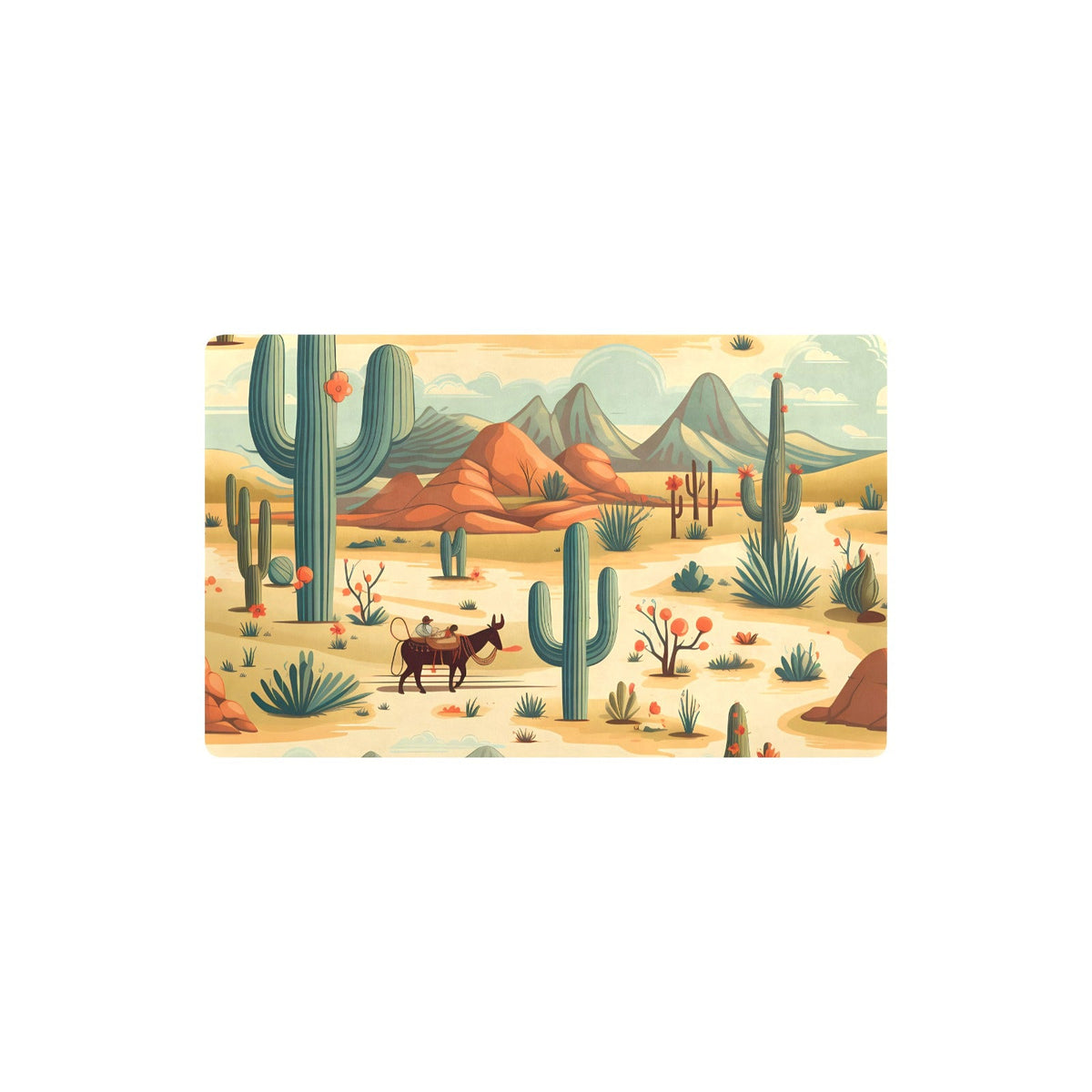 Desert Oasis Kitchen Floormat Kitchen Mat 32"x20" Made in America