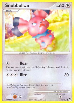 Snubbull 084/106 - Great Encounters Reverse Holofoil
