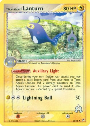 Team Aqua's Lanturn 028/95 - Team Magma vs Team Aqua