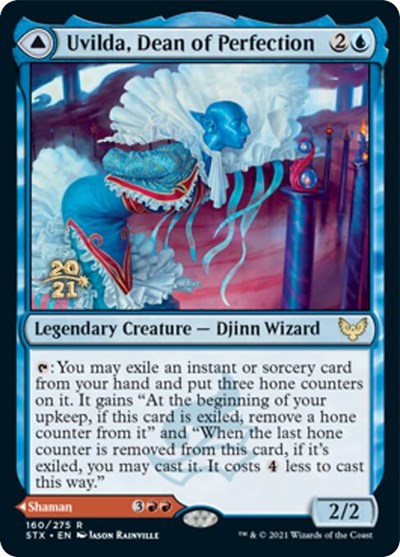 Uvilda, Dean of Perfection // Nassari, Dean of Expression (PRE-160S) - Strixhaven: School of Mages Promos Foil