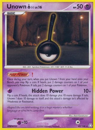 Unown (!) 042/146 - Legends Awakened Reverse Holofoil