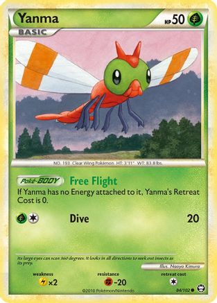 Yanma 084/102 - Triumphant Reverse Holofoil