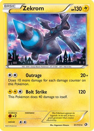 Zekrom 051/113 - Legendary Treasures Reverse Holofoil