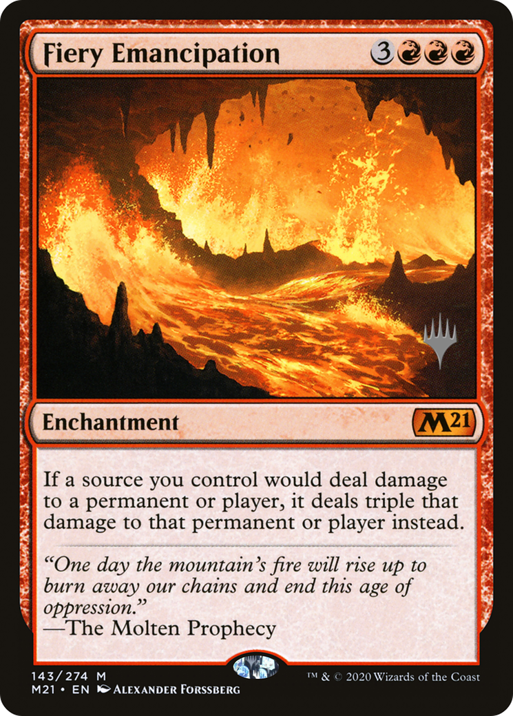 Fiery Emancipation (PPM21-143P) - Core Set 2021 Promos