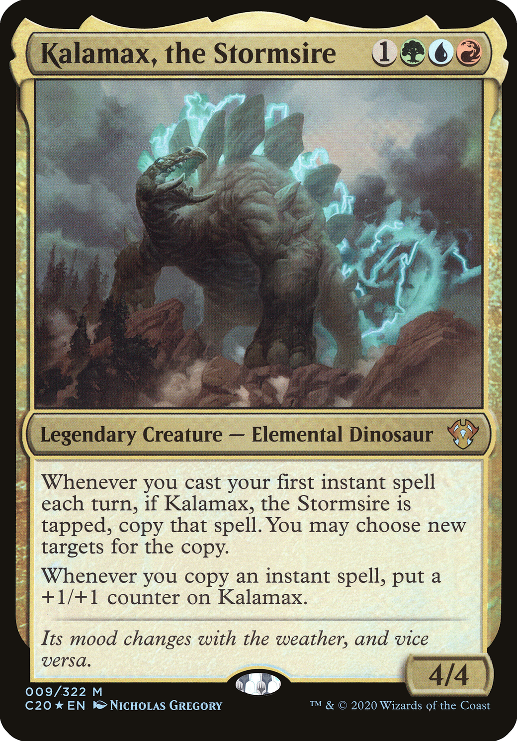Kalamax, the Stormsire (OVER-009) - Commander 2020 Oversized Foil