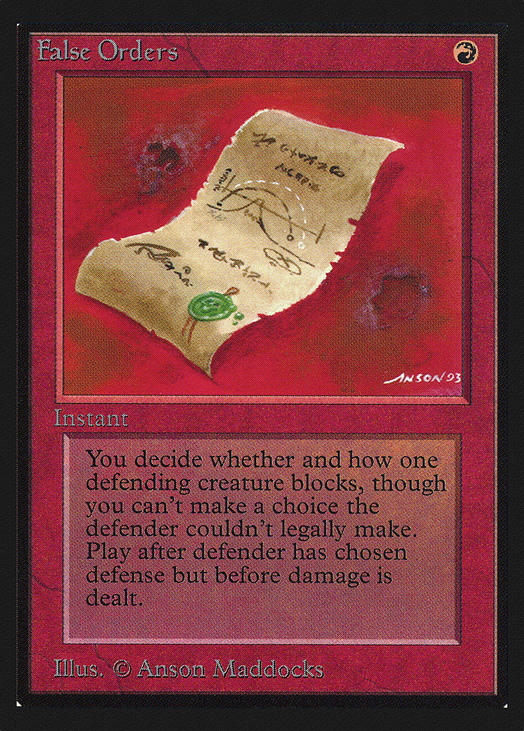 False Orders (IED-) - Intl. Collectors' Edition