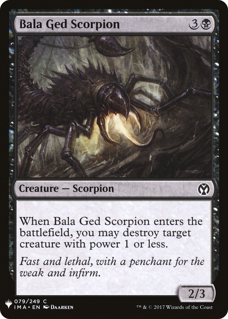 Bala Ged Scorpion (LIST-079) - The List
