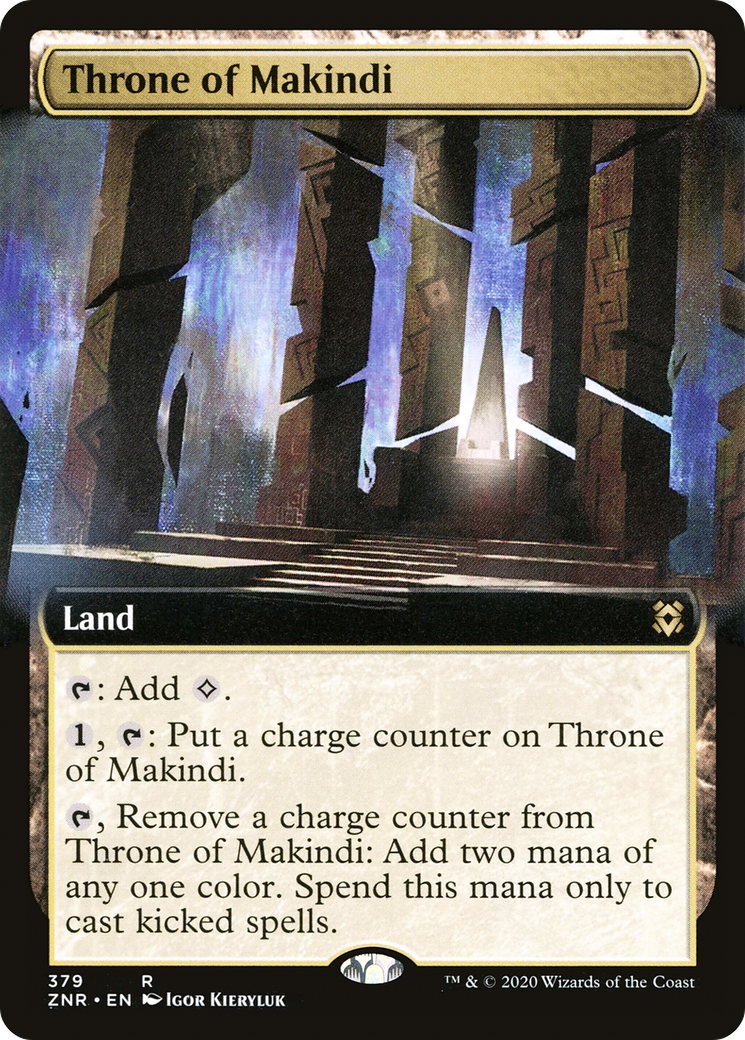 Throne of Makindi (ZNR-379) - Zendikar Rising: (Extended Art)