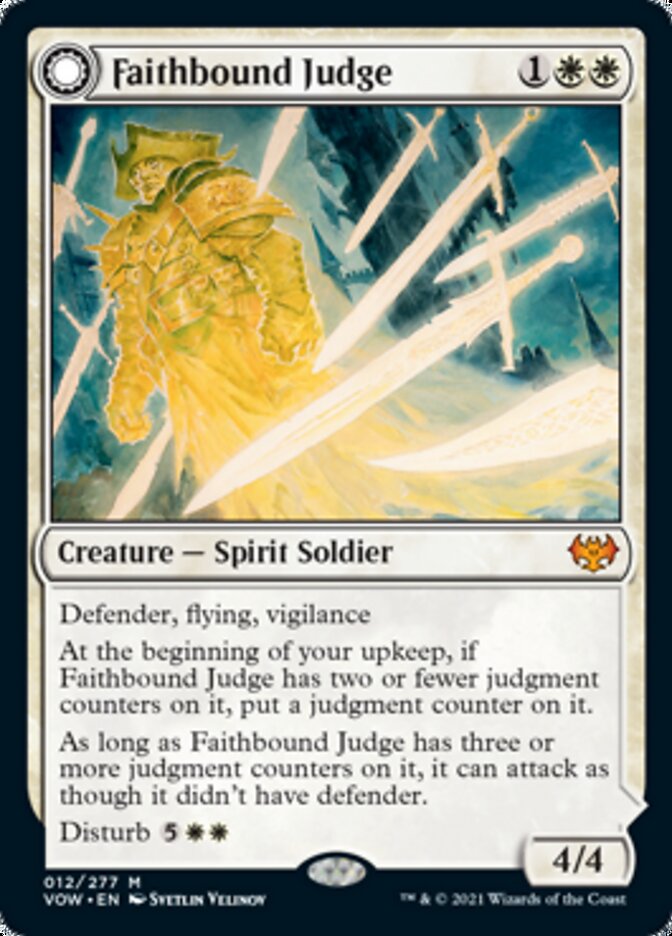 Faithbound Judge // Sinner's Judgment (VOW-012) - Innistrad: Crimson Vow: (Double Faced Transform)