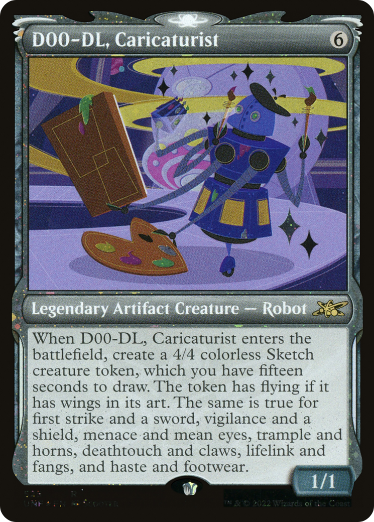 D00-DL, Caricaturist (UNF-525) - Unfinity: (Showcase) Foil