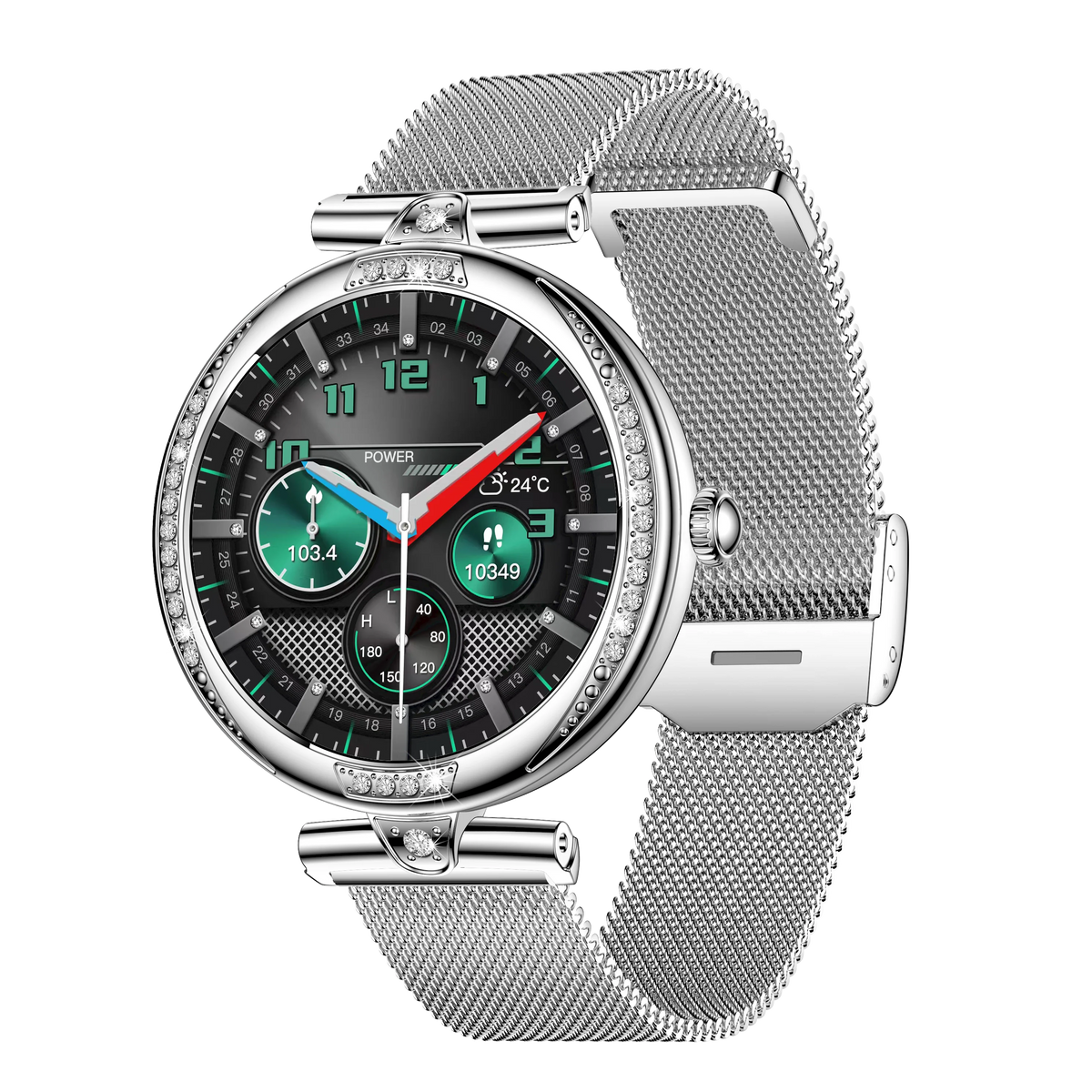 NX17 Pro Smart Watch Fashion Dimanond Ladies Wristwatch Amoled Bluetooth Calling Health Monitoring Women Fitness Smartwatch