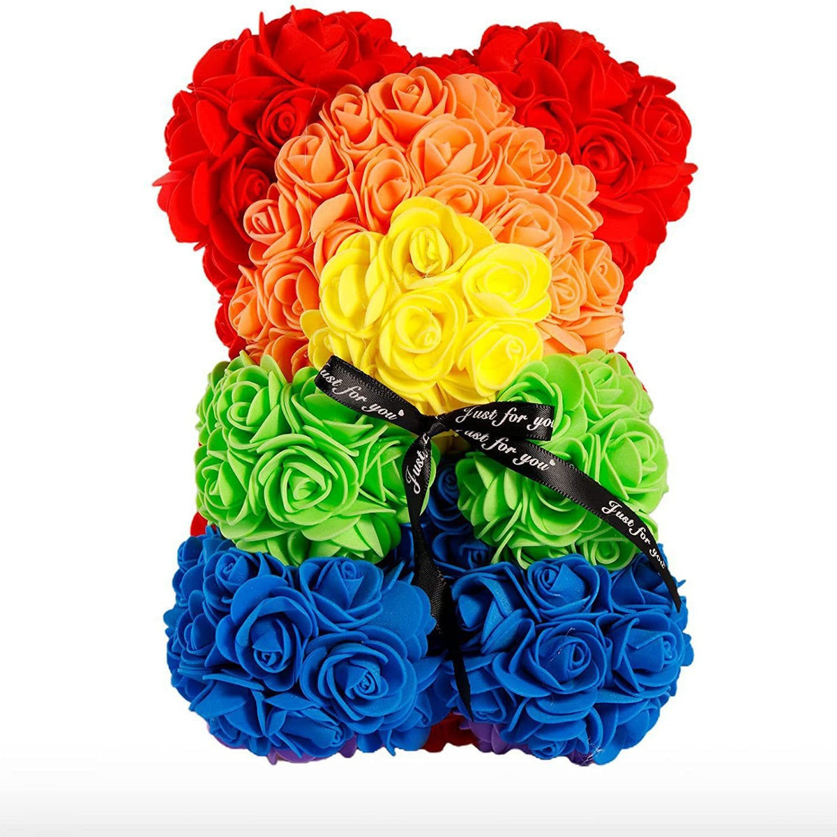 Mother's Day Gift 25cm Foam Flower Bear PE Rose Flower Bear PVC Gift Box Valentine's Day Cross-border Bestseller