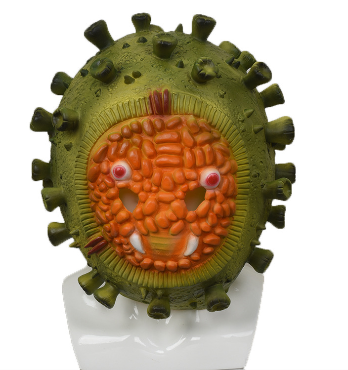 34*32cm Virus Mask Scary Props Halloween Party Props Adult Horror Ghost Helmet Latex Mask Fancy Ball Halloween Masks Carnival