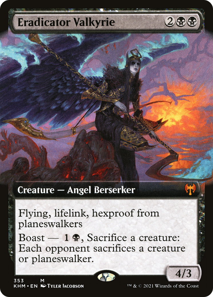 Eradicator Valkyrie (KHM-353) - Kaldheim: (Extended Art)