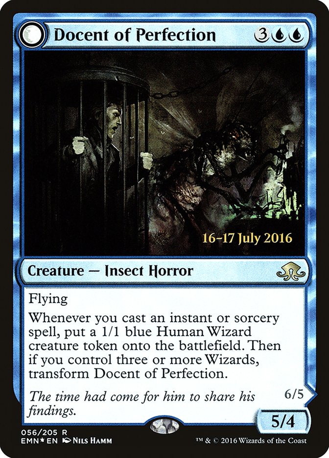 Docent of Perfection // Final Iteration (PRE-56S) - Eldritch Moon Promos: (mooneldrazidfc) Foil