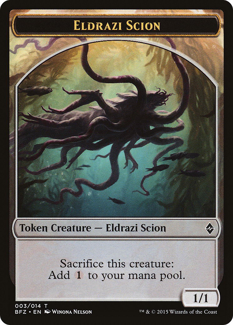 Eldrazi Scion (BFZ-003) - Battle for Zendikar Tokens