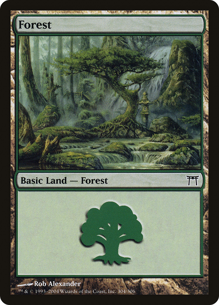 Forest (CHK-304) - Champions of Kamigawa