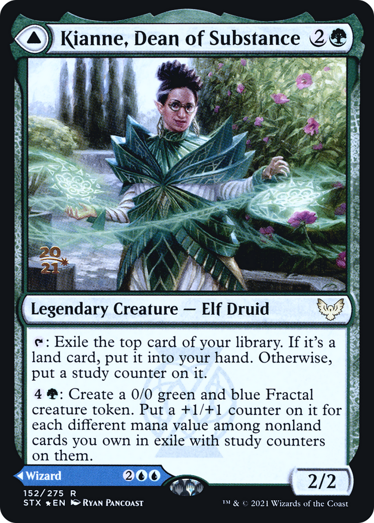Kianne, Dean of Substance // Imbraham, Dean of Theory (PRE-152S) - Strixhaven: School of Mages Promos Foil