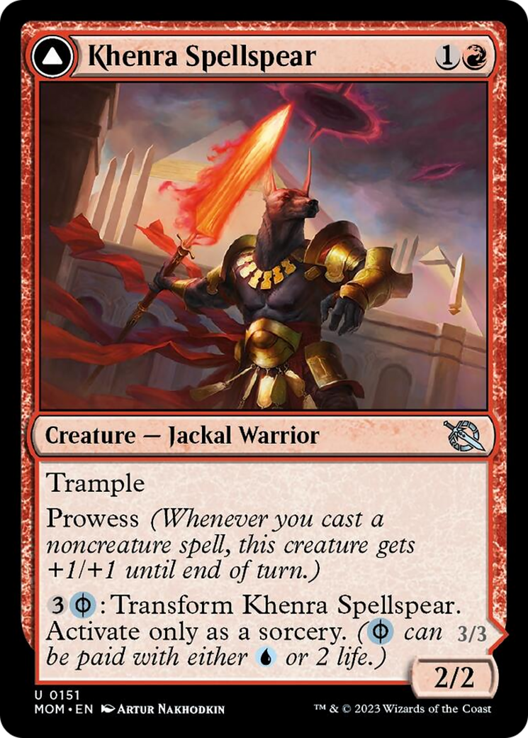 Khenra Spellspear // Gitaxian Spellstalker (MOM-151) - March of the Machine