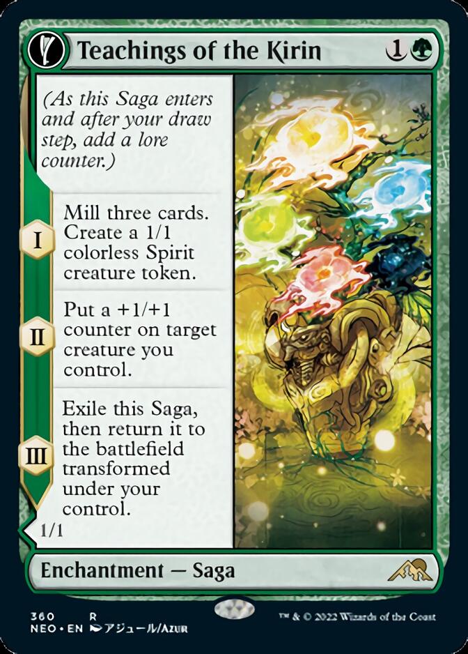 Teachings of the Kirin // Kirin-Touched Orochi (NEO-360) - Kamigawa: Neon Dynasty: (Showcase, fandfc)