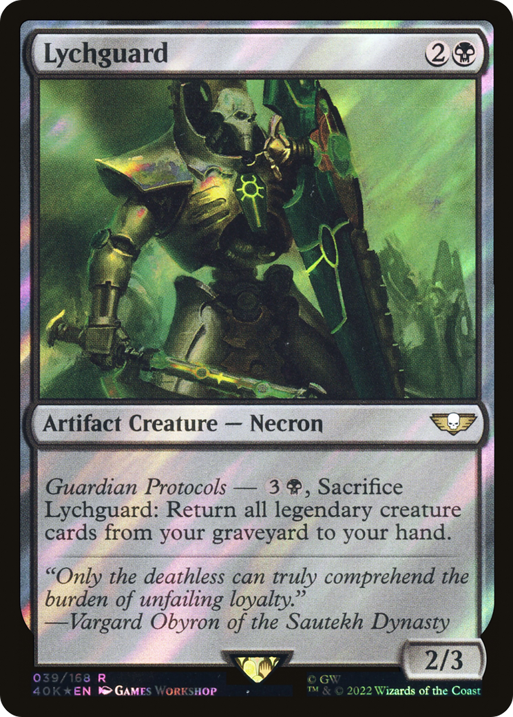 Lychguard (40K-39★) - Warhammer 40,000 Commander Foil