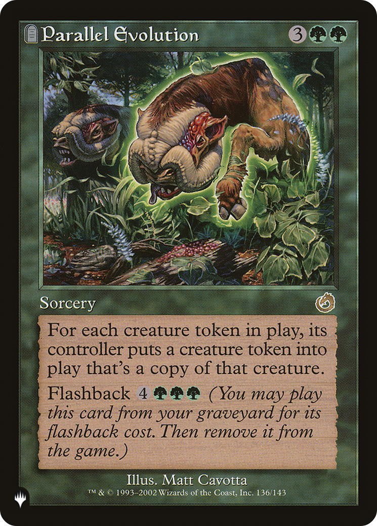 Parallel Evolution (LIST-TOR-136) - The List: (tombstone)