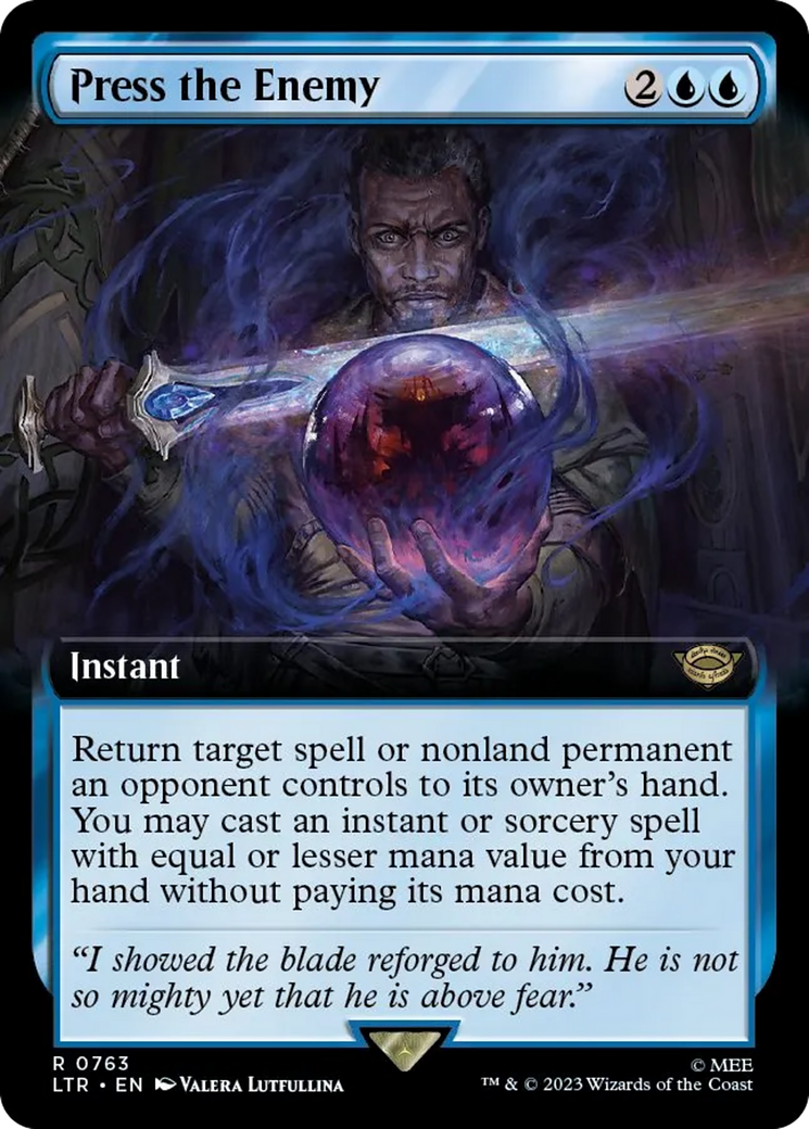 Press the Enemy (LTR-763) - The Lord of the Rings: Tales of Middle-earth: (Extended Art) Foil