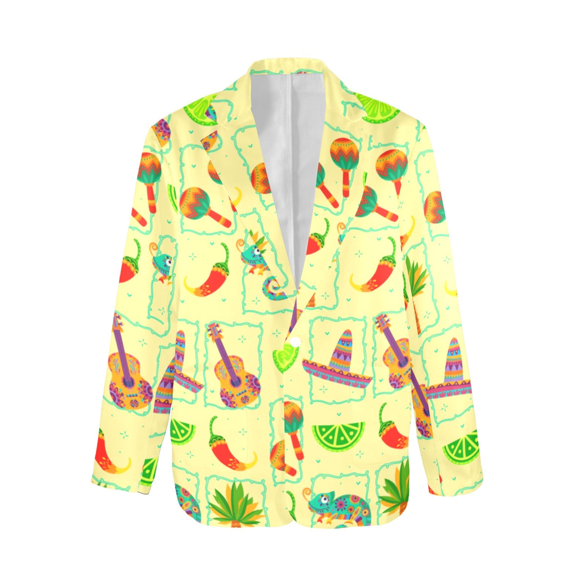 Baha Ranch Colores De Mexico Festival Blazer Women's Blazer