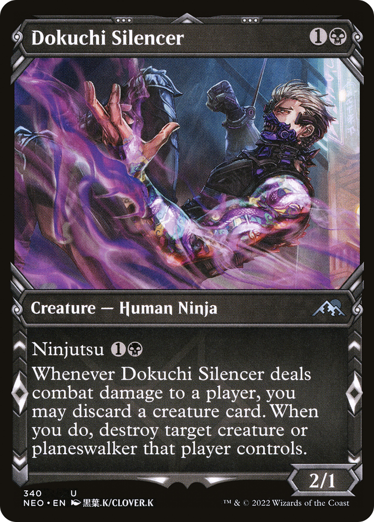 Dokuchi Silencer (NEO-340) - Kamigawa: Neon Dynasty: (Showcase)