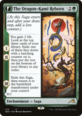 The Dragon-Kami Reborn // Dragon-Kami's Egg (NEO-473) - Kamigawa: Neon Dynasty: (Extended Art, fandfc, enchantment)