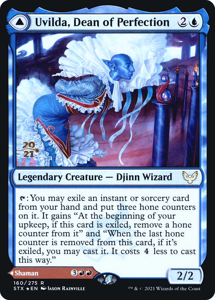 Uvilda, Dean of Perfection // Nassari, Dean of Expression (PRE-160S) - Strixhaven: School of Mages Promos Foil