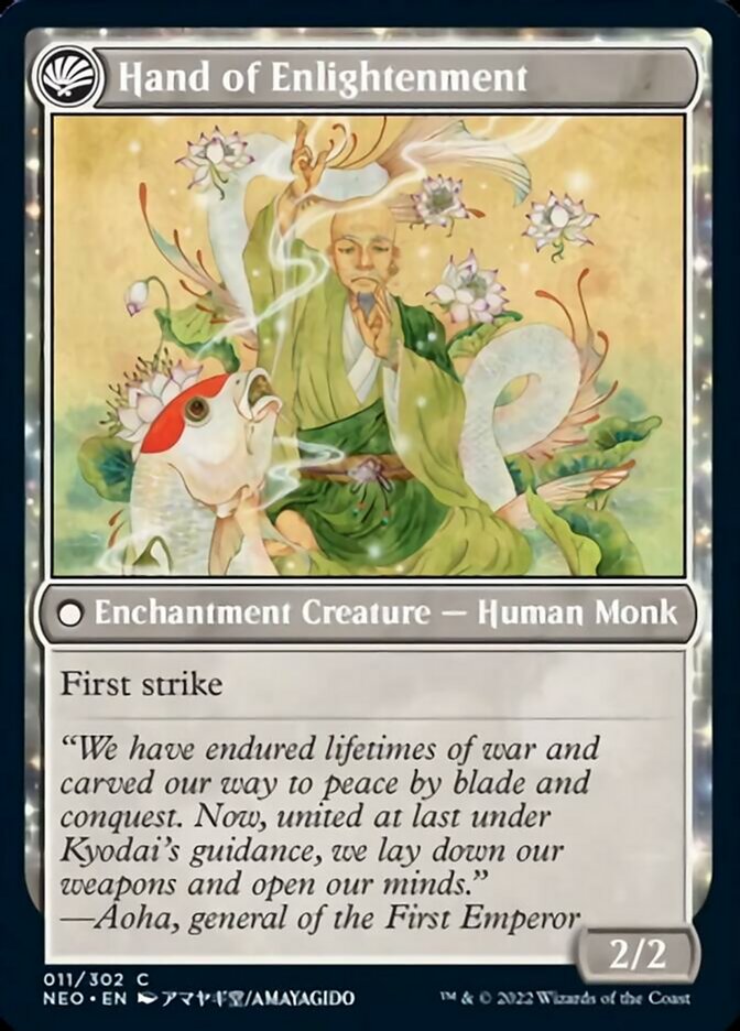 Era of Enlightenment // Hand of Enlightenment (NEO-011) - Kamigawa: Neon Dynasty: (fandfc, enchantment)