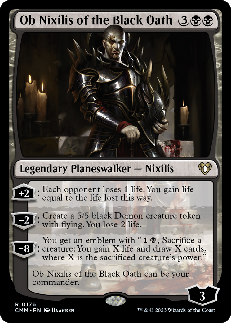 Ob Nixilis of the Black Oath (CMM-176) - Commander Masters