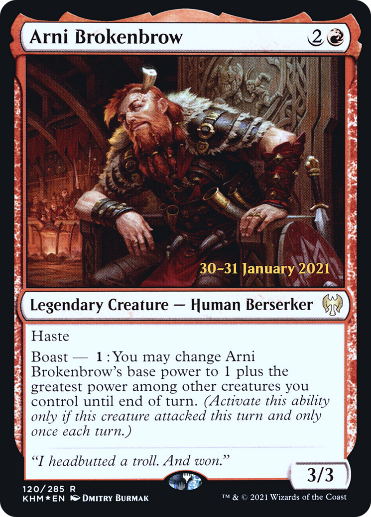 Arni Brokenbrow (PRE-120S) - Kaldheim Promos Foil